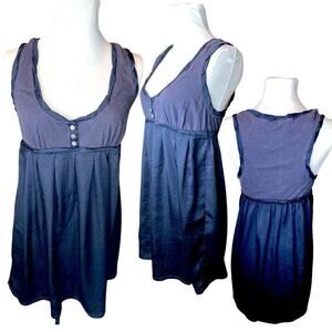 Victoria’s Secret Babydoll Tank Dress Womens S Blue‎ Minimalist Feminine Casual